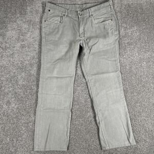 Tommy Bahama Pants Mens 38x34* Light Pigment Dye Gray Linen Cotton Blend (38x30)